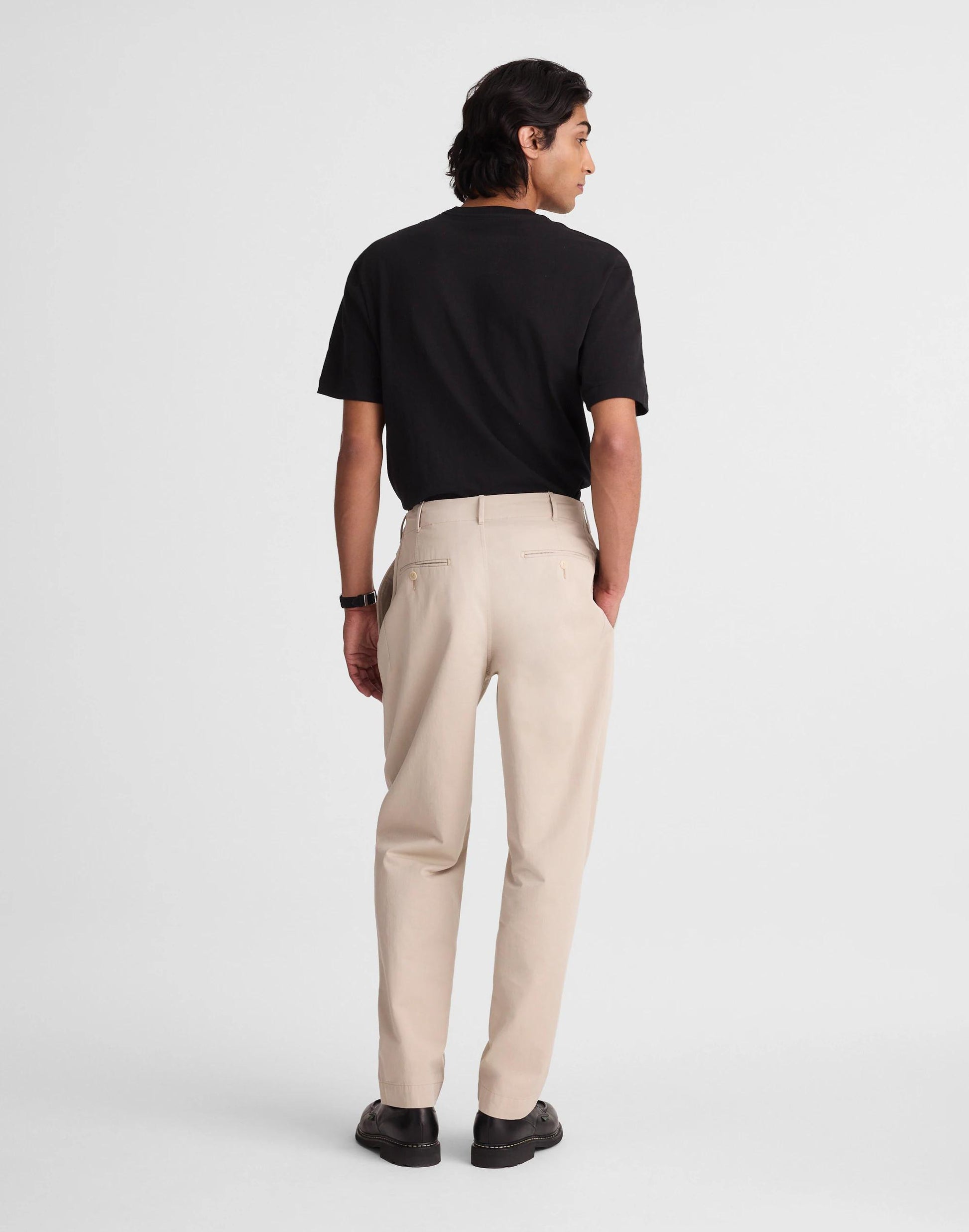 Madewell Pleated Chino Pants in Uniform Twill