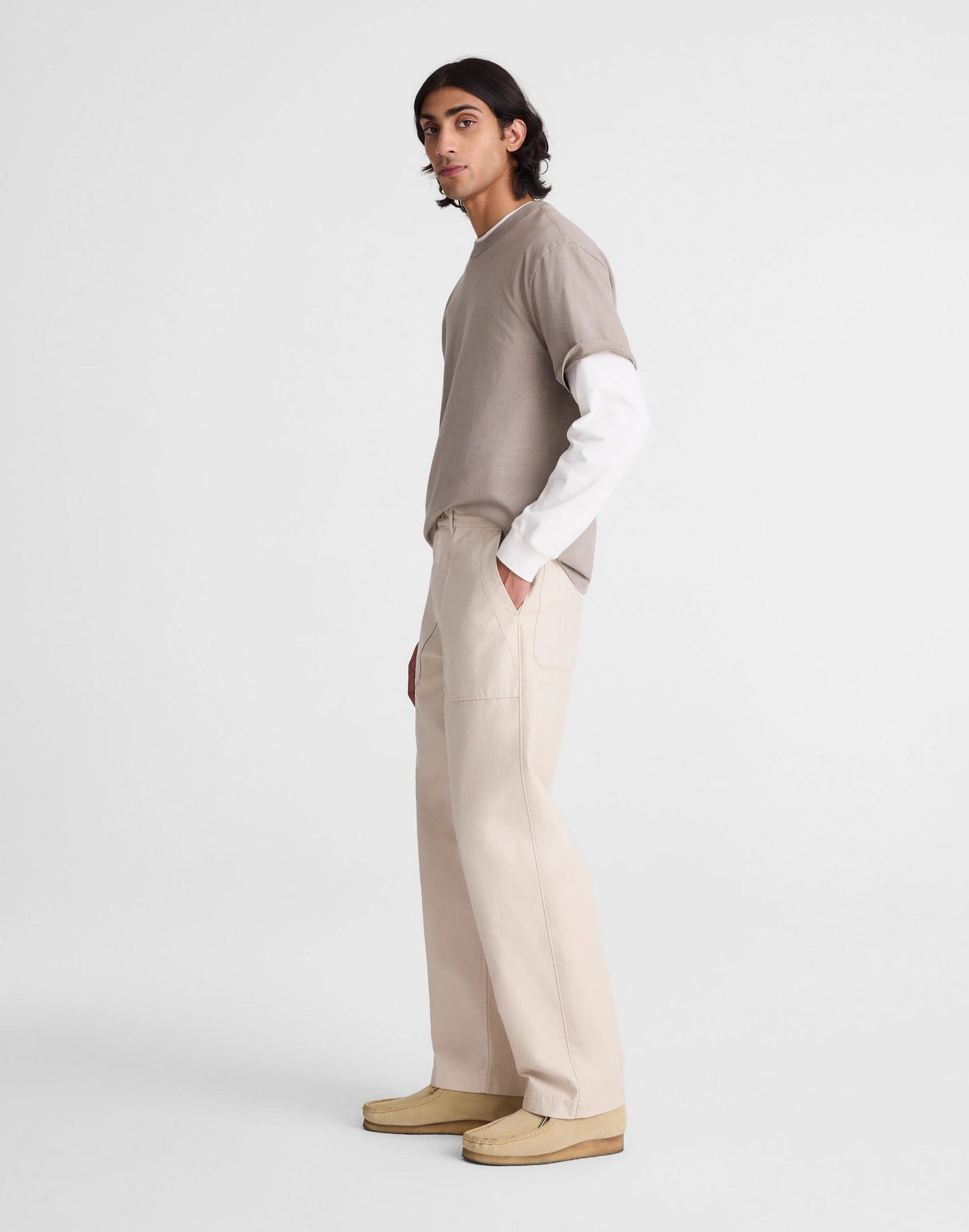 Madewell Fatigue Pants in Reverse Sateen