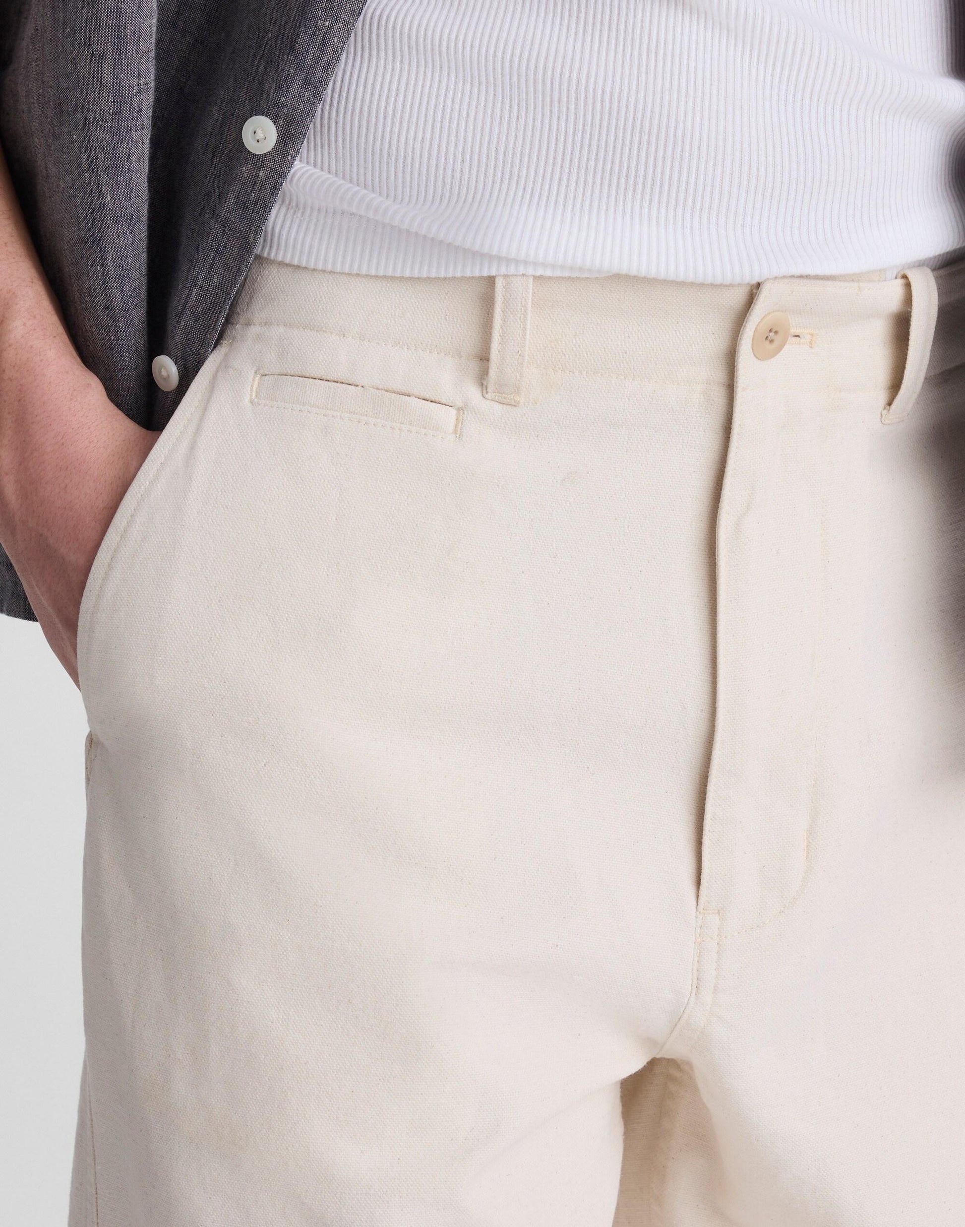 Madewell Utility Pant in Cotton-Hemp Canvas