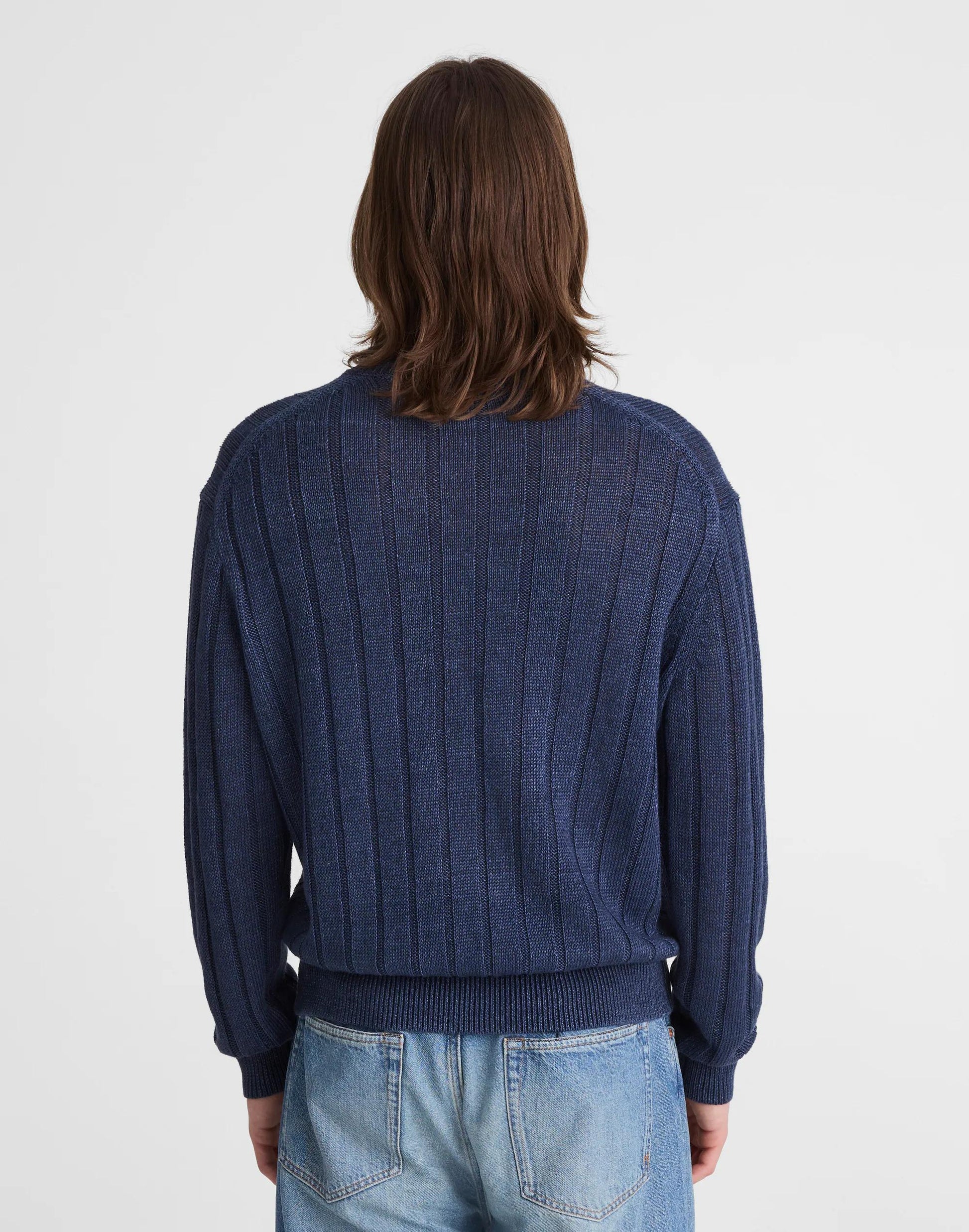 Madewell Crewneck Sweater in DuneRib Linen
