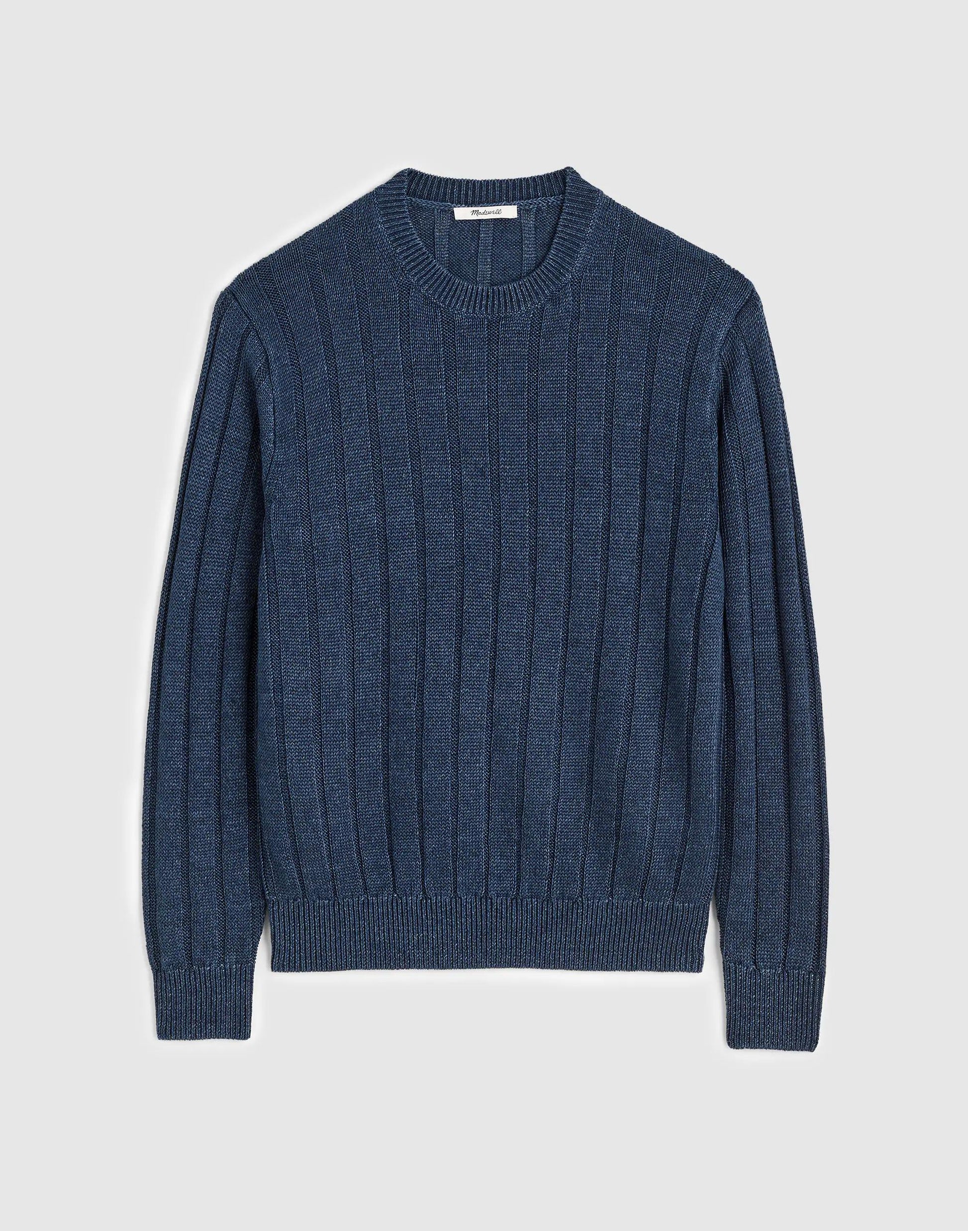 Madewell Crewneck Sweater in DuneRib Linen