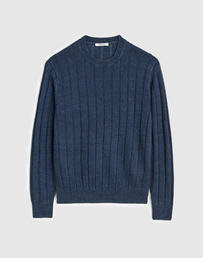 Madewell Crewneck Sweater in DuneRib Linen