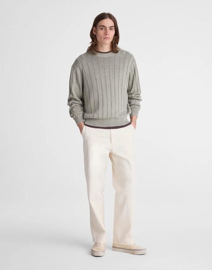 Madewell Crewneck Sweater in DuneRib Linen