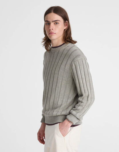 Madewell Crewneck Sweater in DuneRib Linen