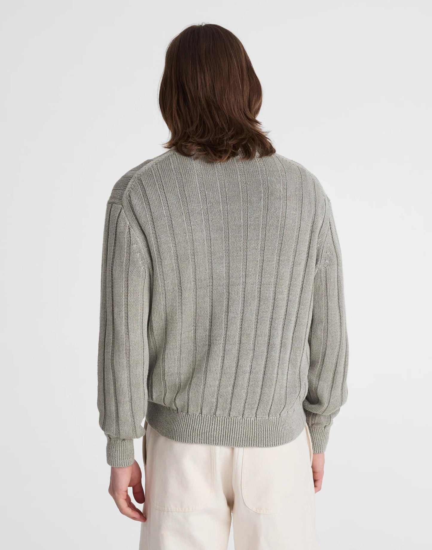 Madewell Crewneck Sweater in DuneRib Linen