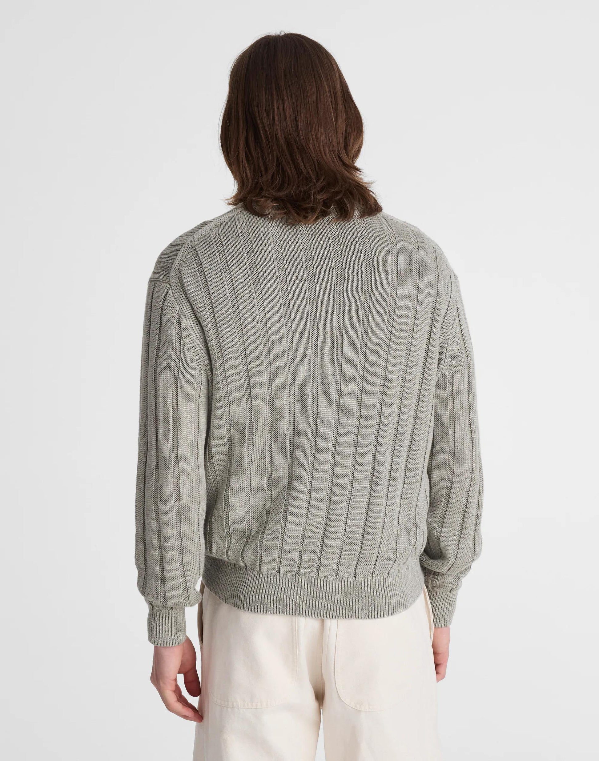 Madewell Crewneck Sweater in DuneRib Linen
