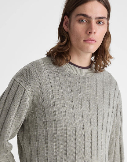 Madewell Crewneck Sweater in DuneRib Linen