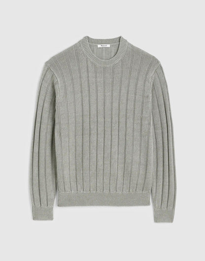 Madewell Crewneck Sweater in DuneRib Linen