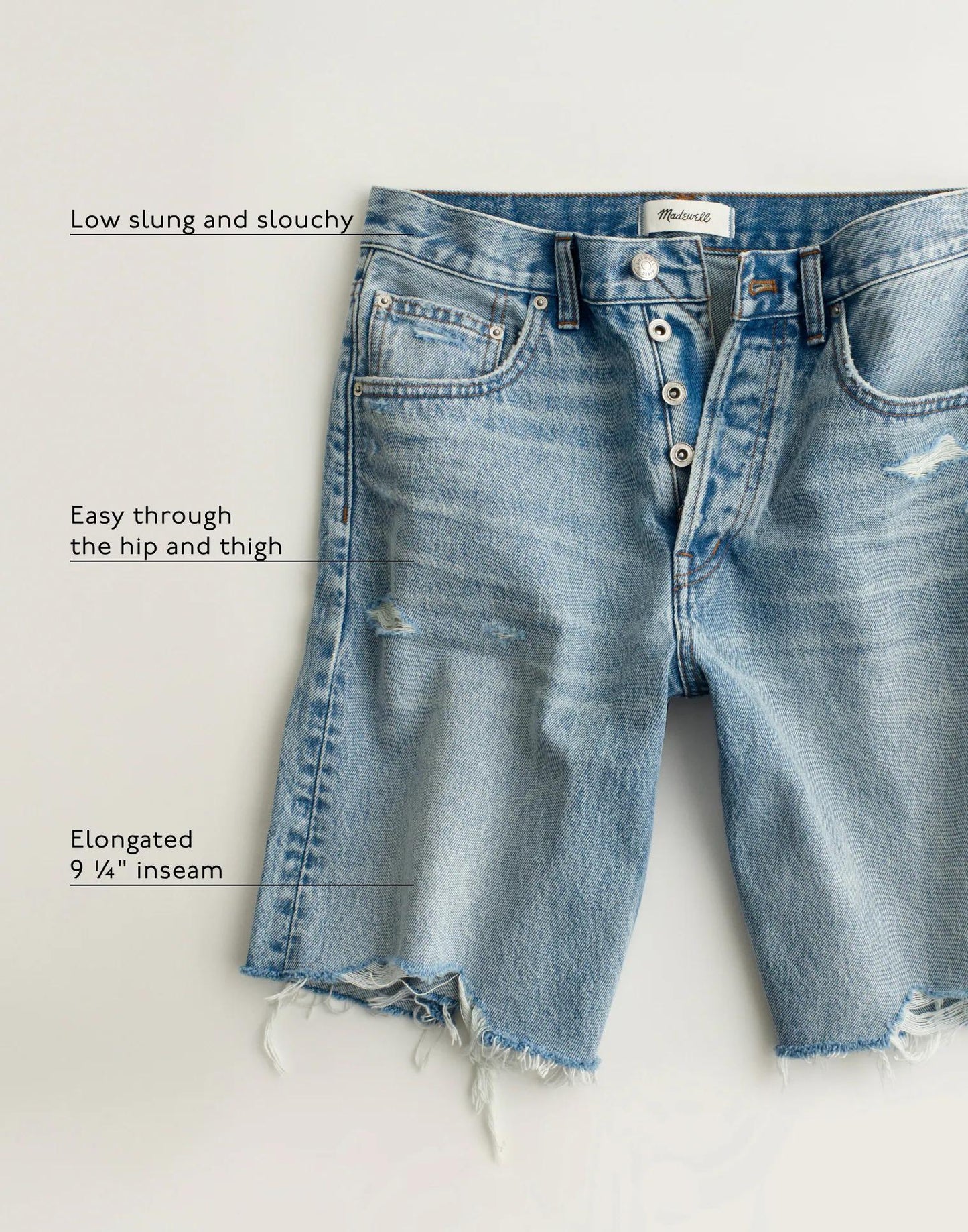 Madewell The Essex Long Baggy Short