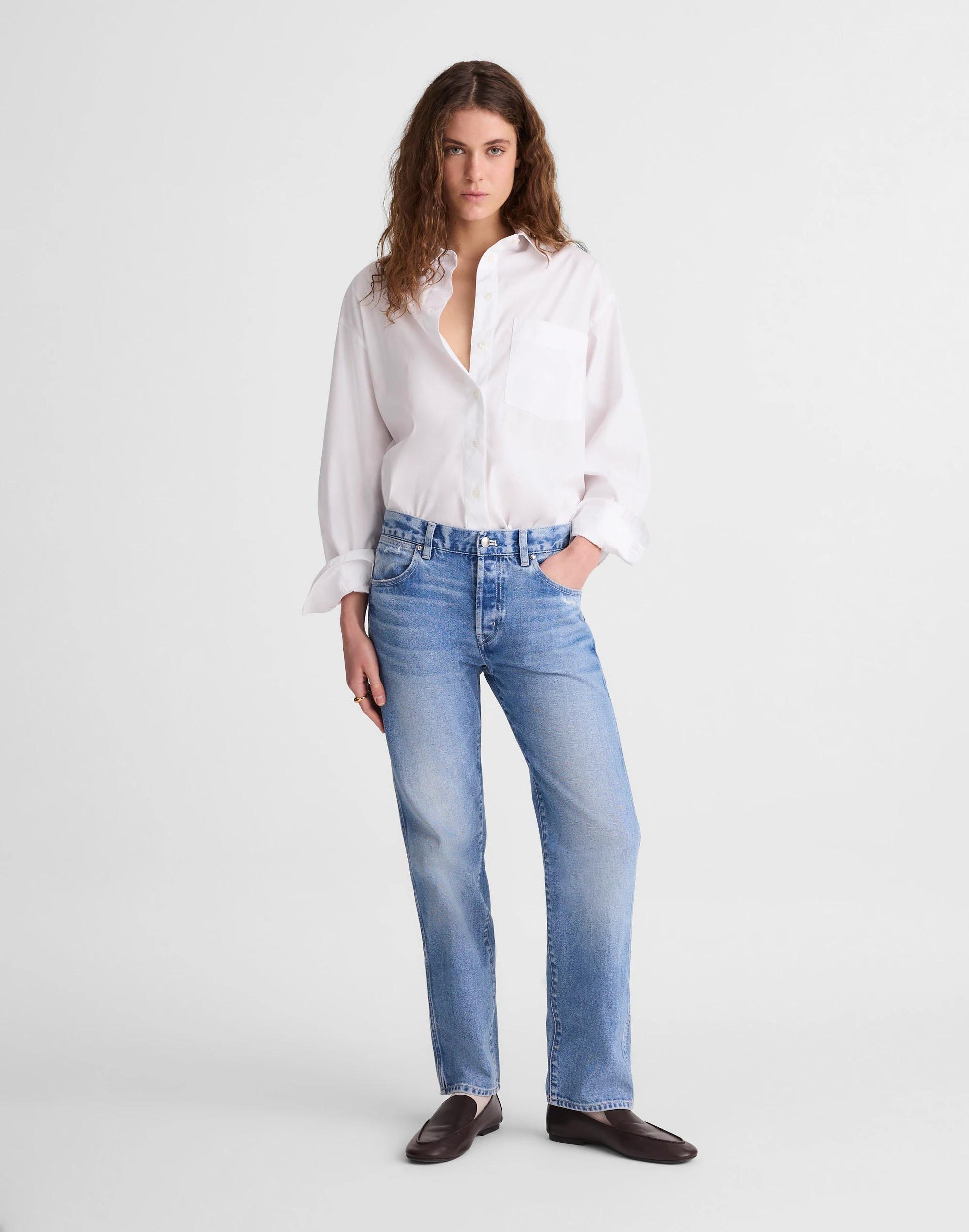 Madewell The Dean Easy Straight Jean