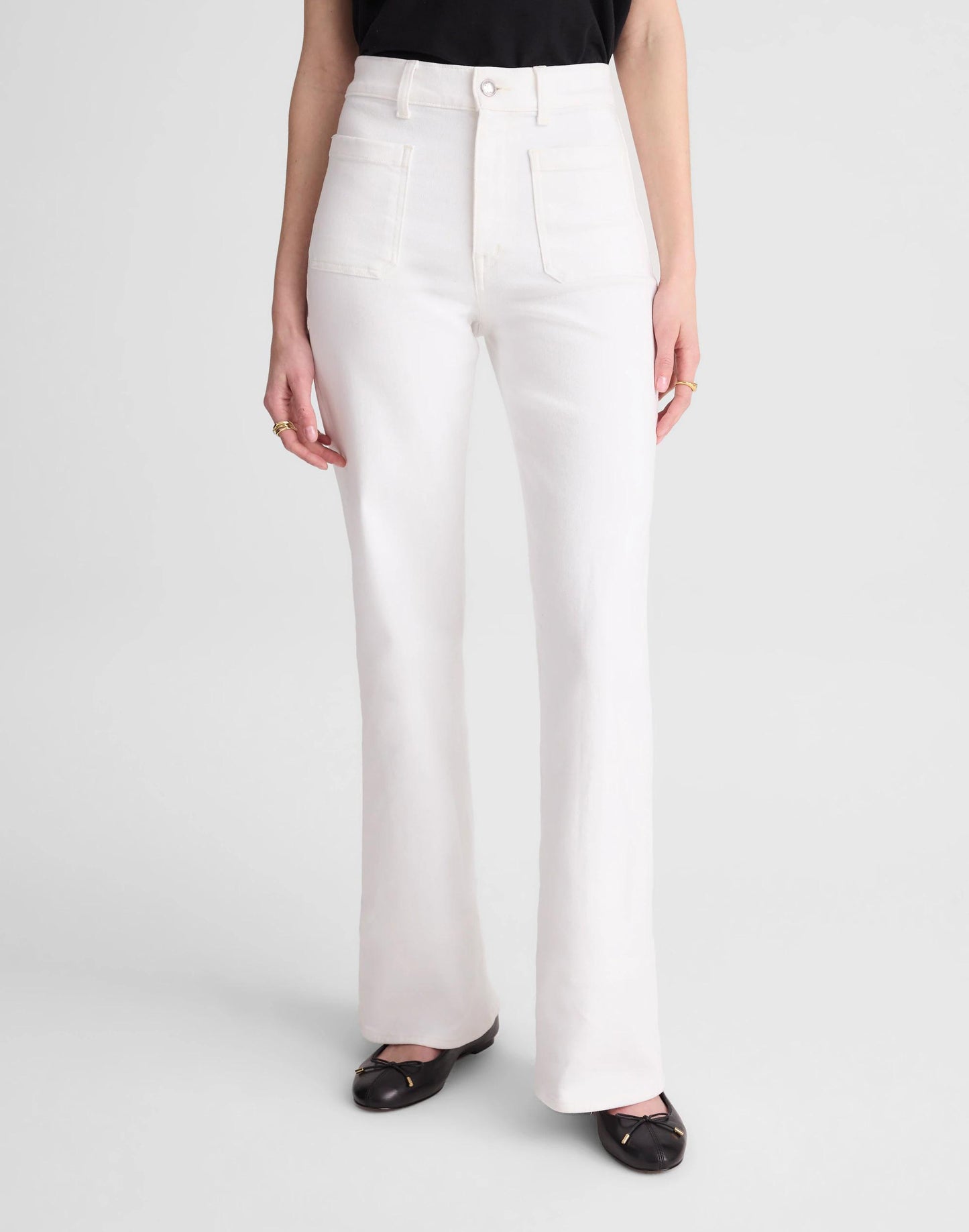 Madewell The Emmy Wide-Leg Jean in Super Stretch Denim