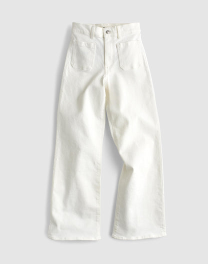 Madewell The Emmy Wide-Leg Jean in Super Stretch Denim