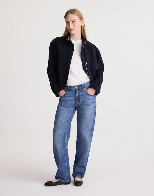 Madewell The Dean Easy Straight Jean in Airy Denim