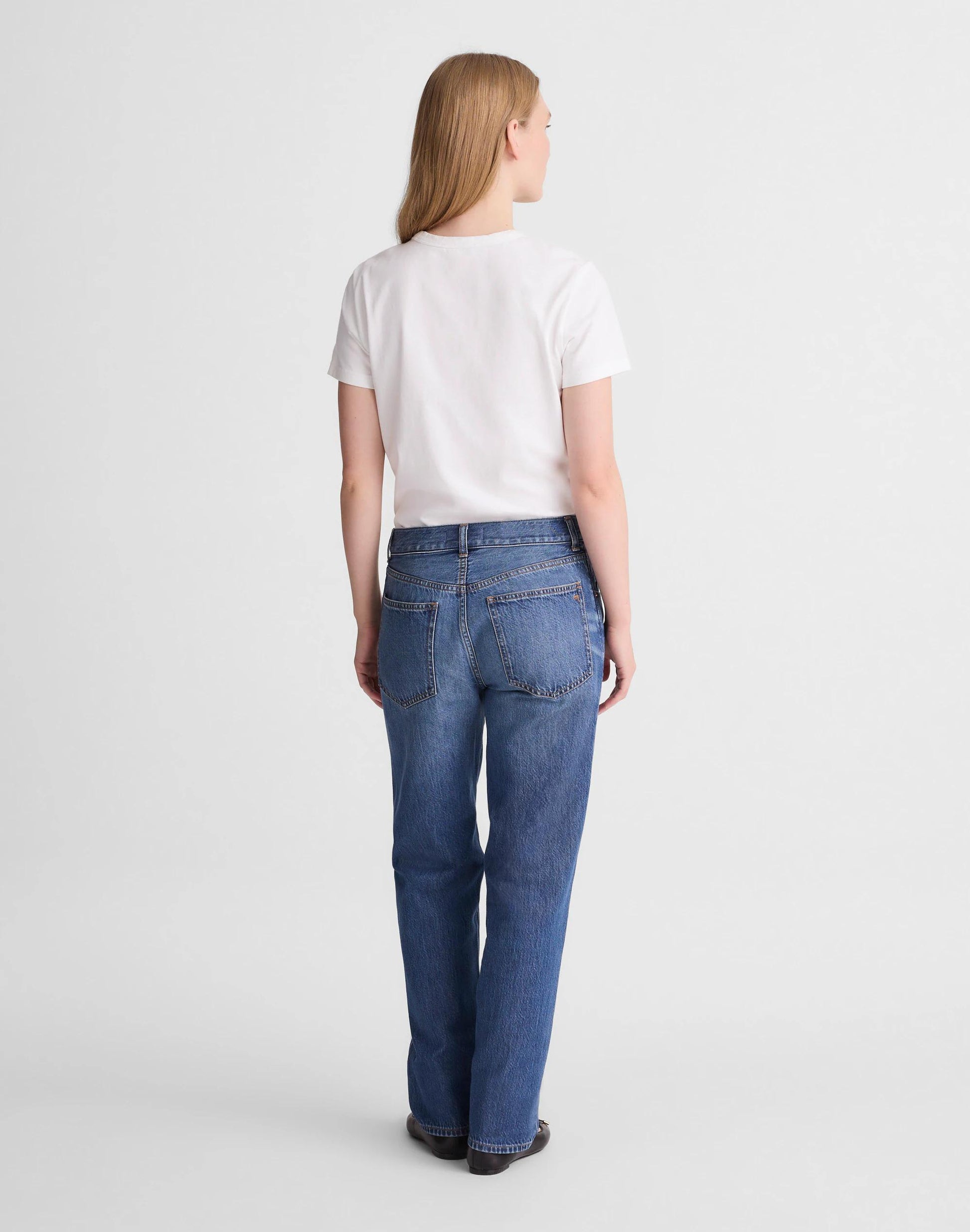 Madewell The Dean Easy Straight Jean in Airy Denim