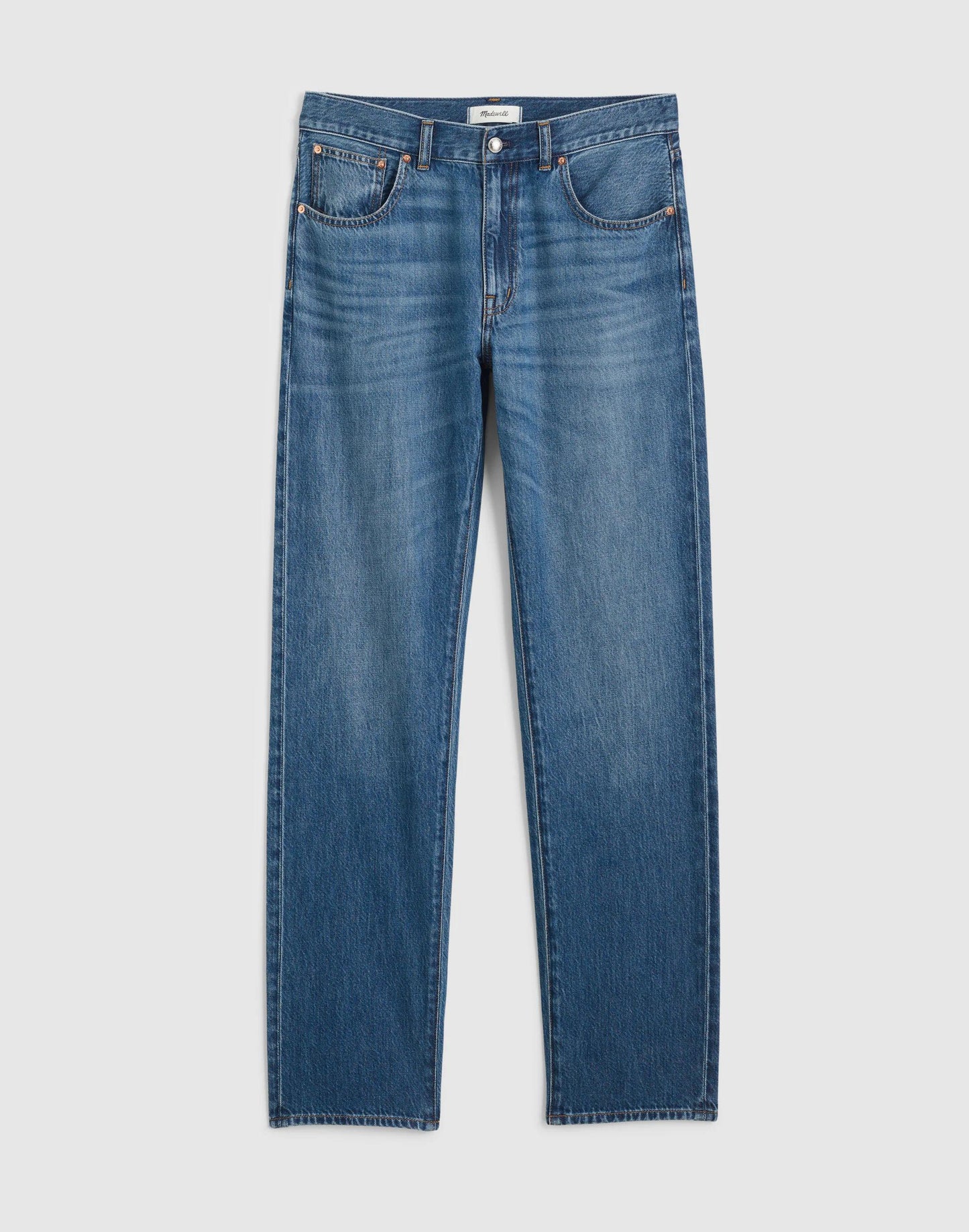 Madewell The Dean Easy Straight Jean in Airy Denim