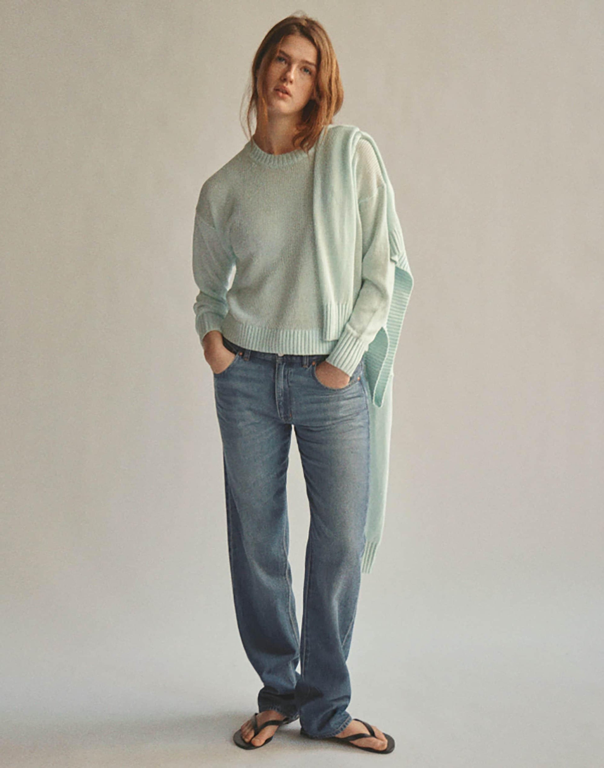 Madewell The Dean Easy Straight Jean in Airy Denim