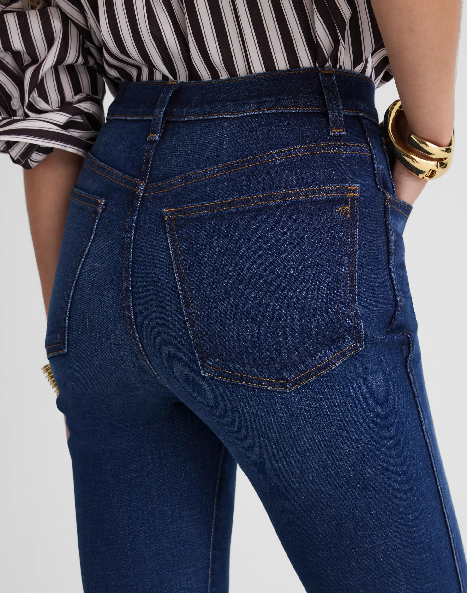 Madewell The Pencil Jean in Super Stretch Denim