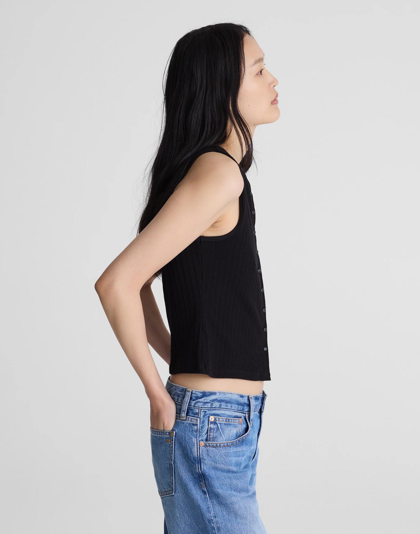 Madewell Ribbed Crewneck Shell Top