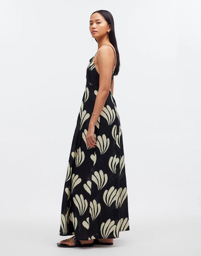 Madewell Zulu & Zephyr Palm Linen Dress