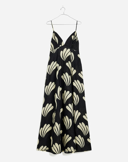 Madewell Zulu & Zephyr Palm Linen Dress