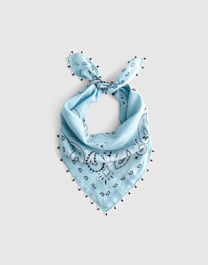 Madewell Beaded Bandana in Cotton Blend