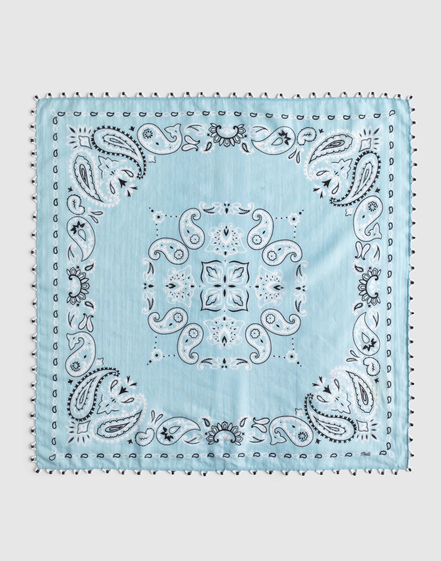 Madewell Beaded Bandana in Cotton Blend