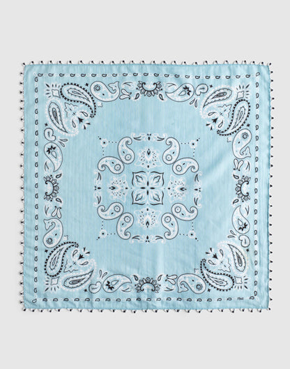 Madewell Beaded Bandana in Cotton Blend