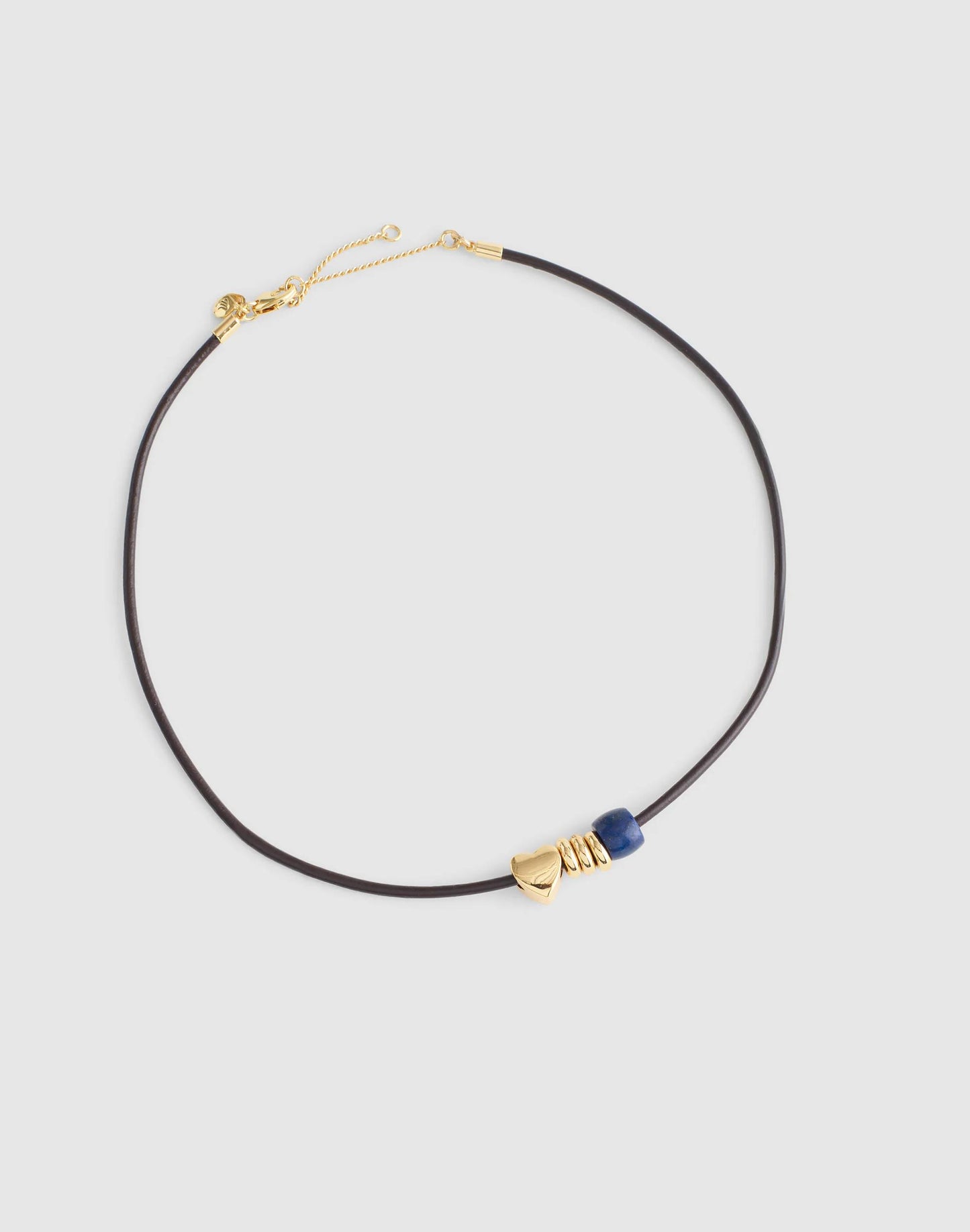 Madewell Semiprecious Charm Leather Choker Necklace
