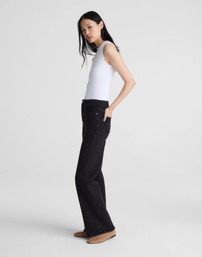 Madewell The Petite Wide-Leg Jean in Super Stretch