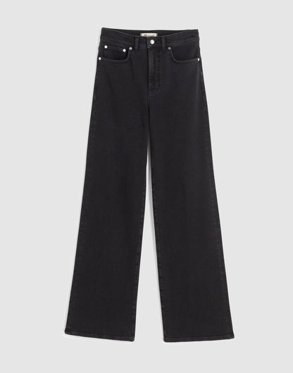 Madewell The Petite Wide-Leg Jean in Super Stretch