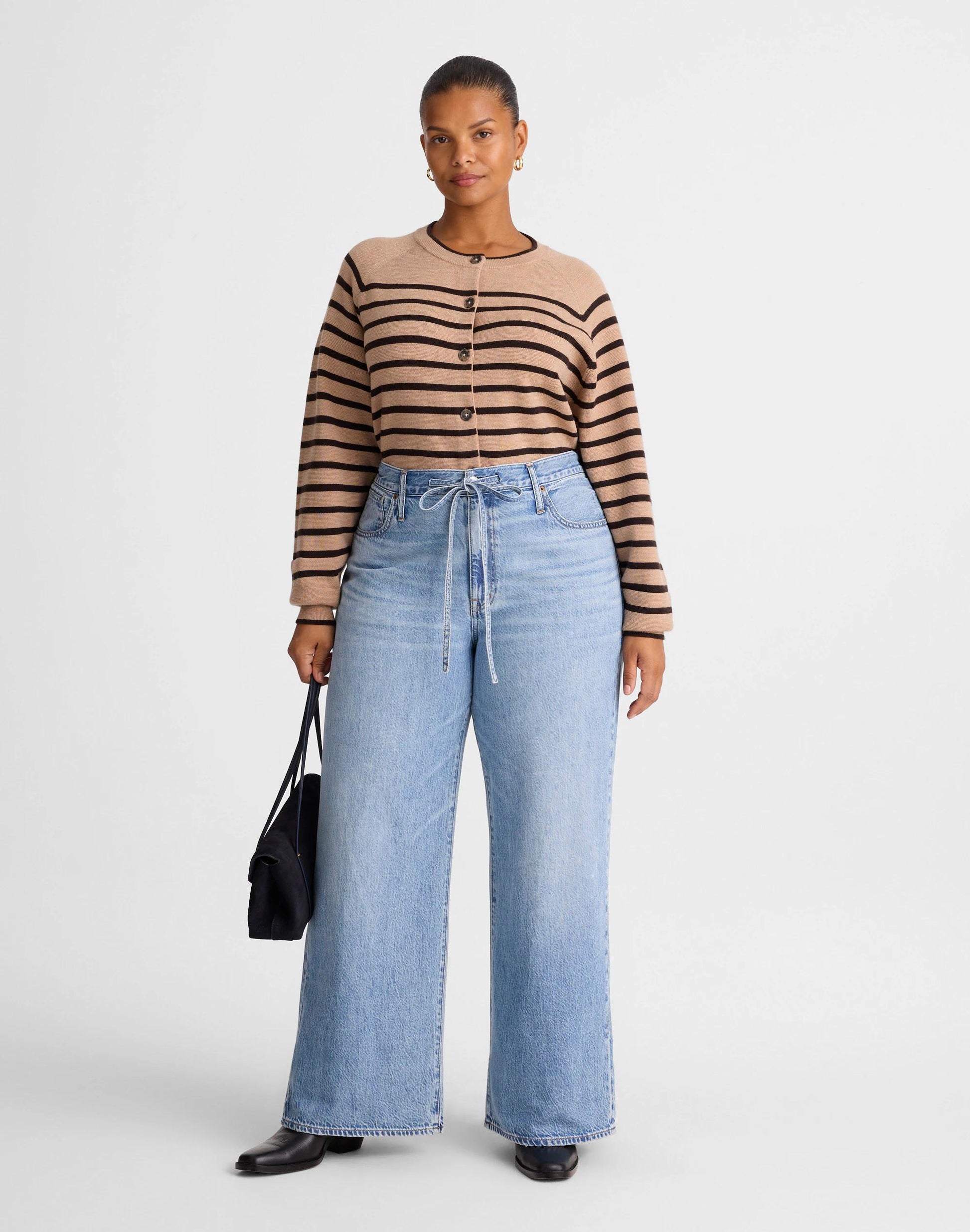 Madewell The Plus Ultimate Wide-Leg Jean in Airy Denim