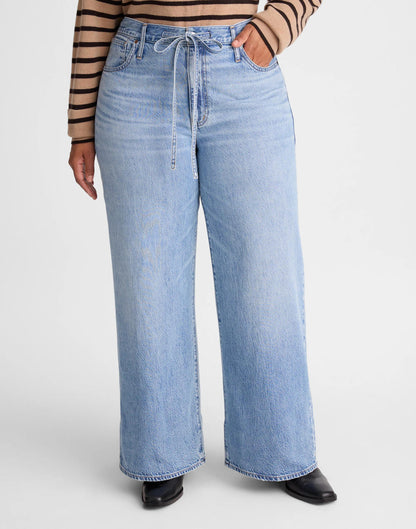 Madewell The Plus Ultimate Wide-Leg Jean in Airy Denim