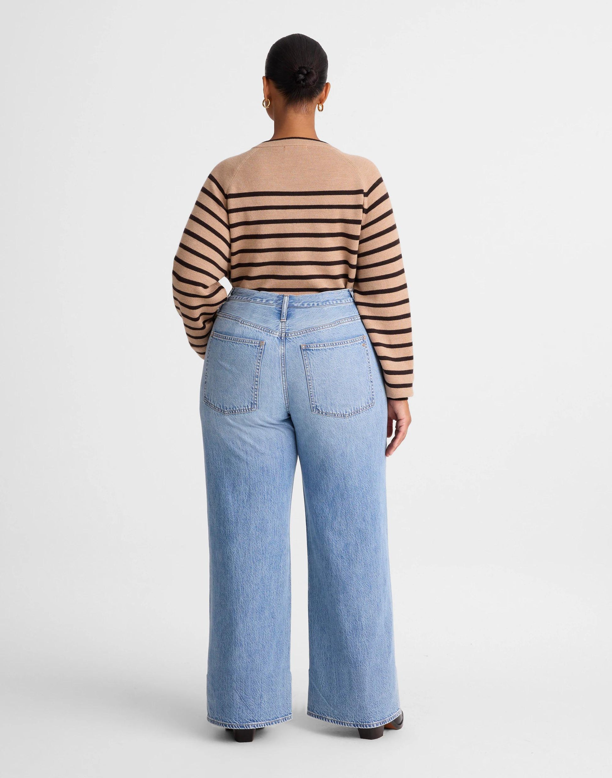 Madewell The Plus Ultimate Wide-Leg Jean in Airy Denim