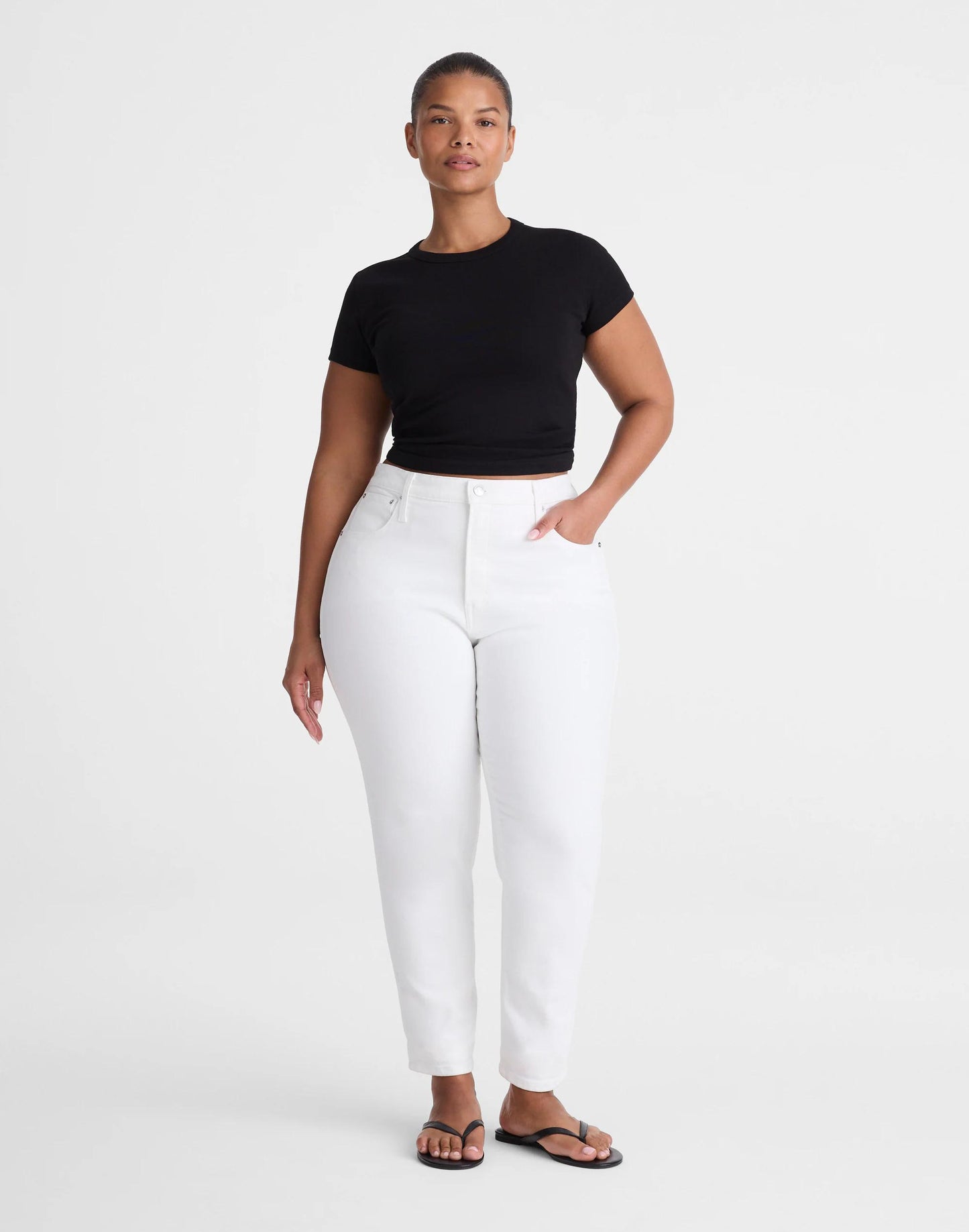 Madewell The Plus Pencil Jean in Super Stretch Denim
