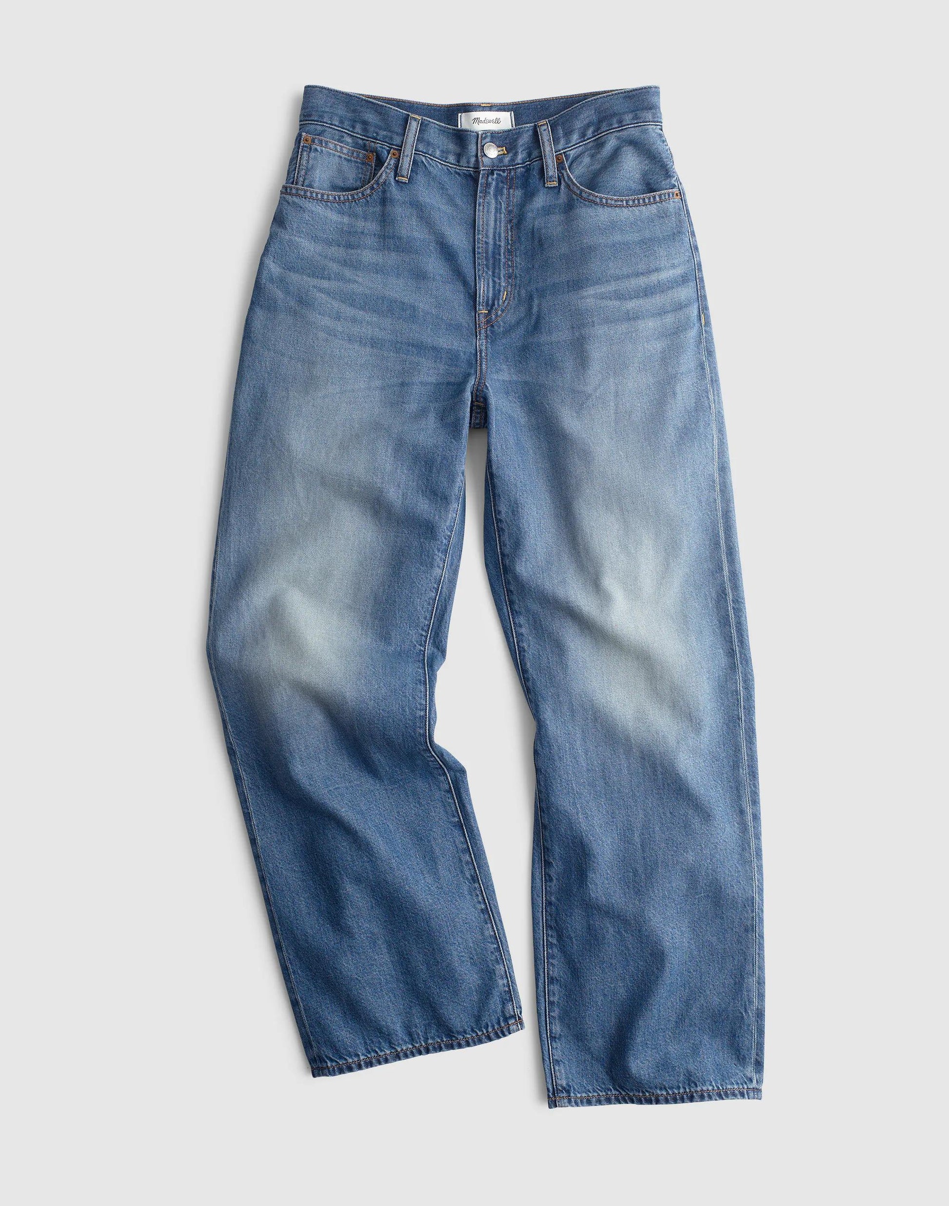 Madewell The Plus Perfect Vintage Wide-Leg Crop Jean in Airy Denim