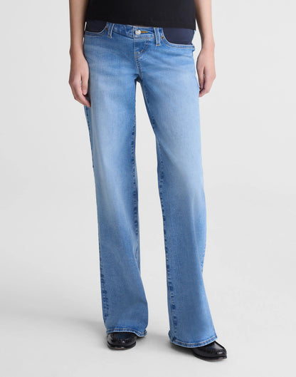Madewell The Maternity Wide-Leg Jean in Super Stretch Denim