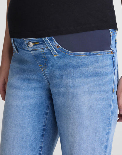 Madewell The Maternity Wide-Leg Jean in Super Stretch Denim