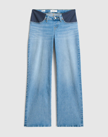 Madewell The Maternity Wide-Leg Jean in Super Stretch Denim
