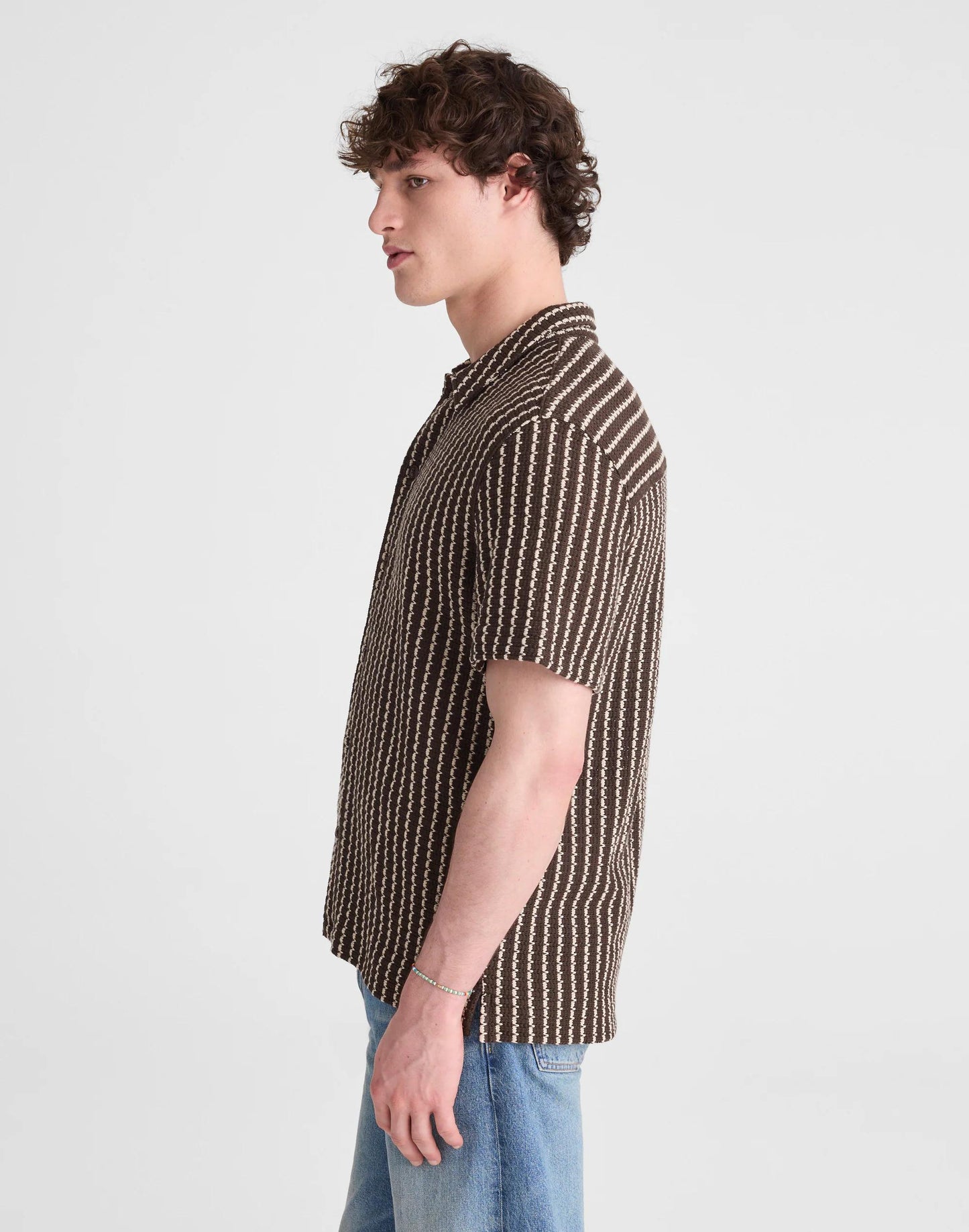 Madewell Textured-Knit Short-Sleeve Shirt