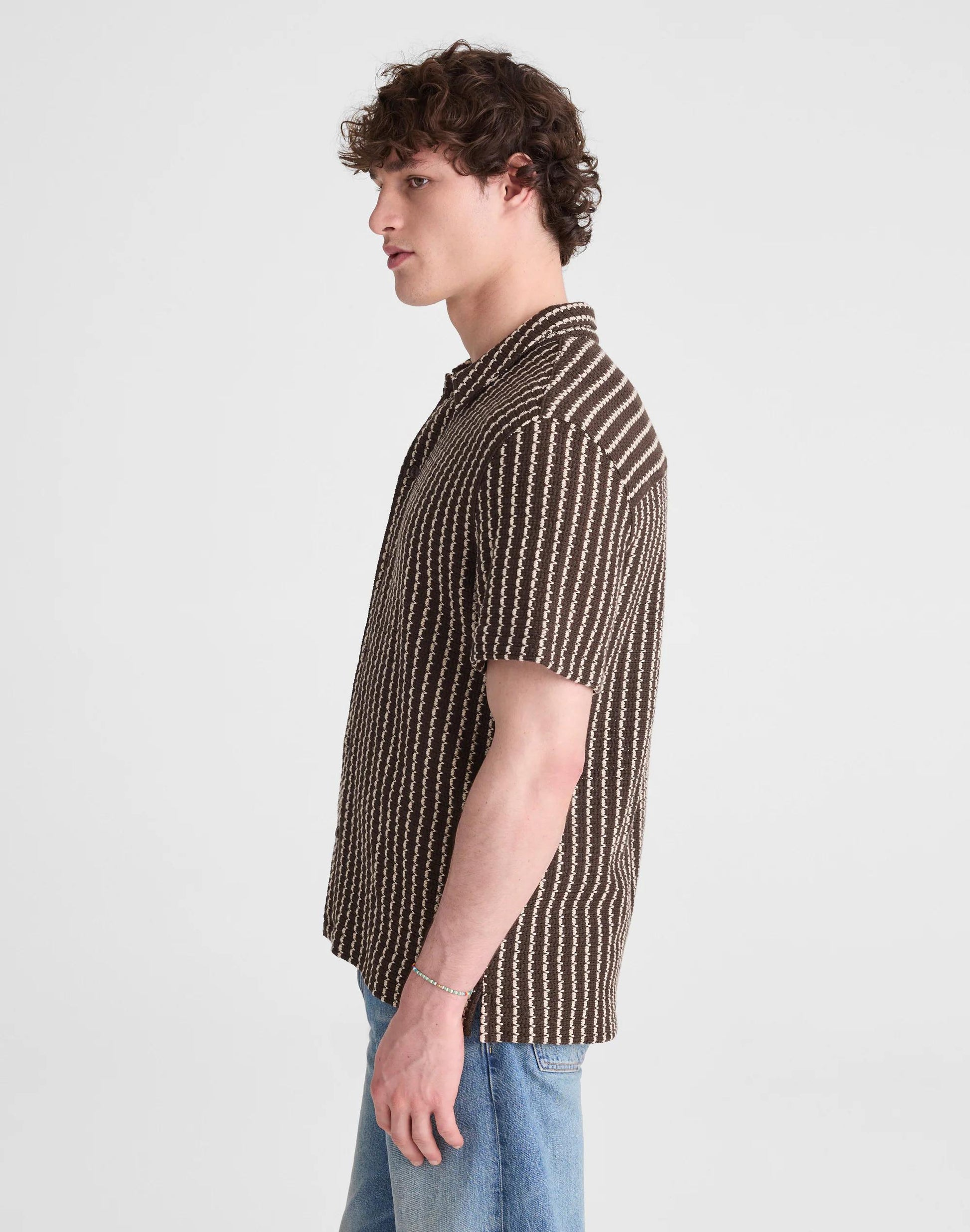 Madewell Textured-Knit Short-Sleeve Shirt