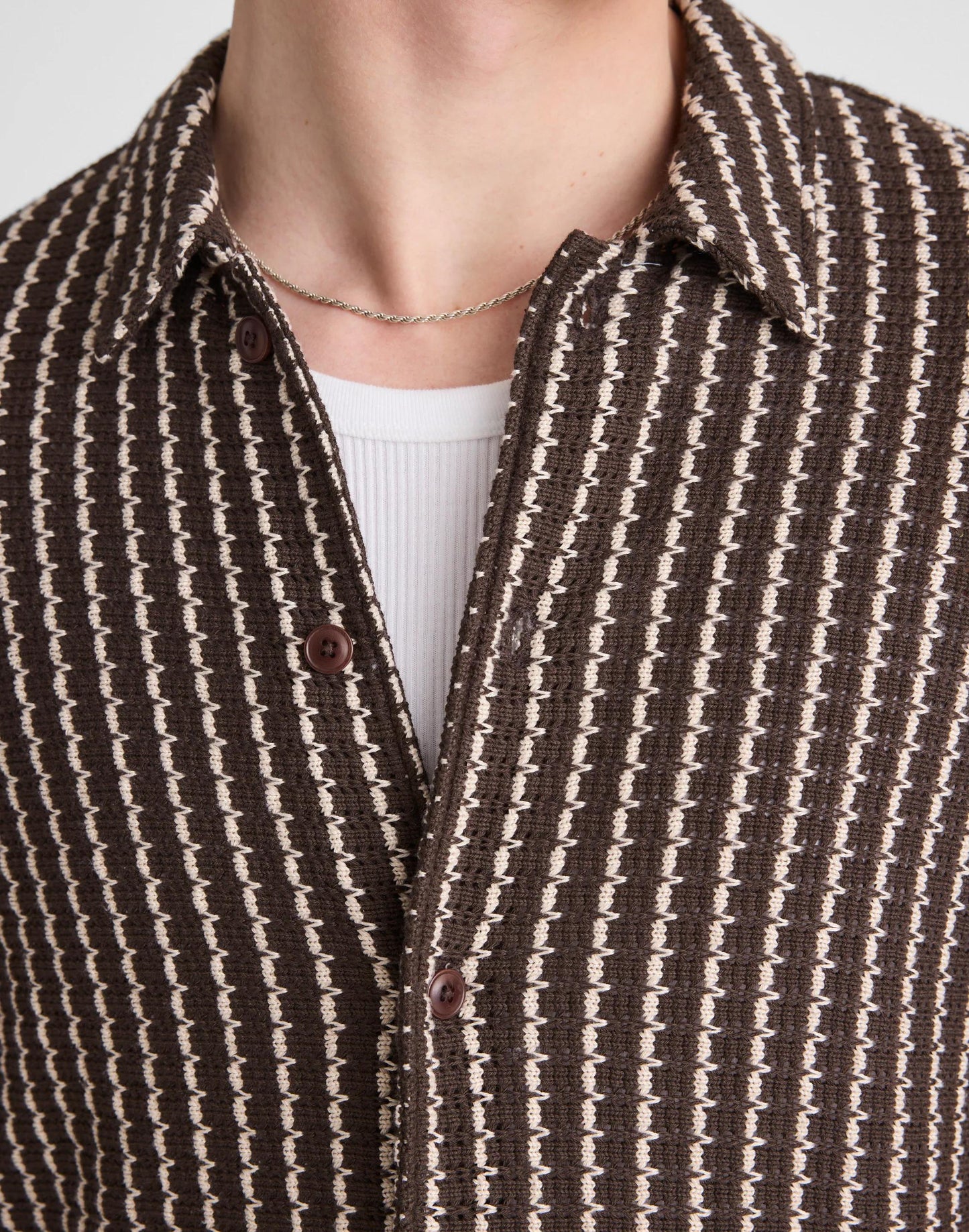 Madewell Textured-Knit Short-Sleeve Shirt