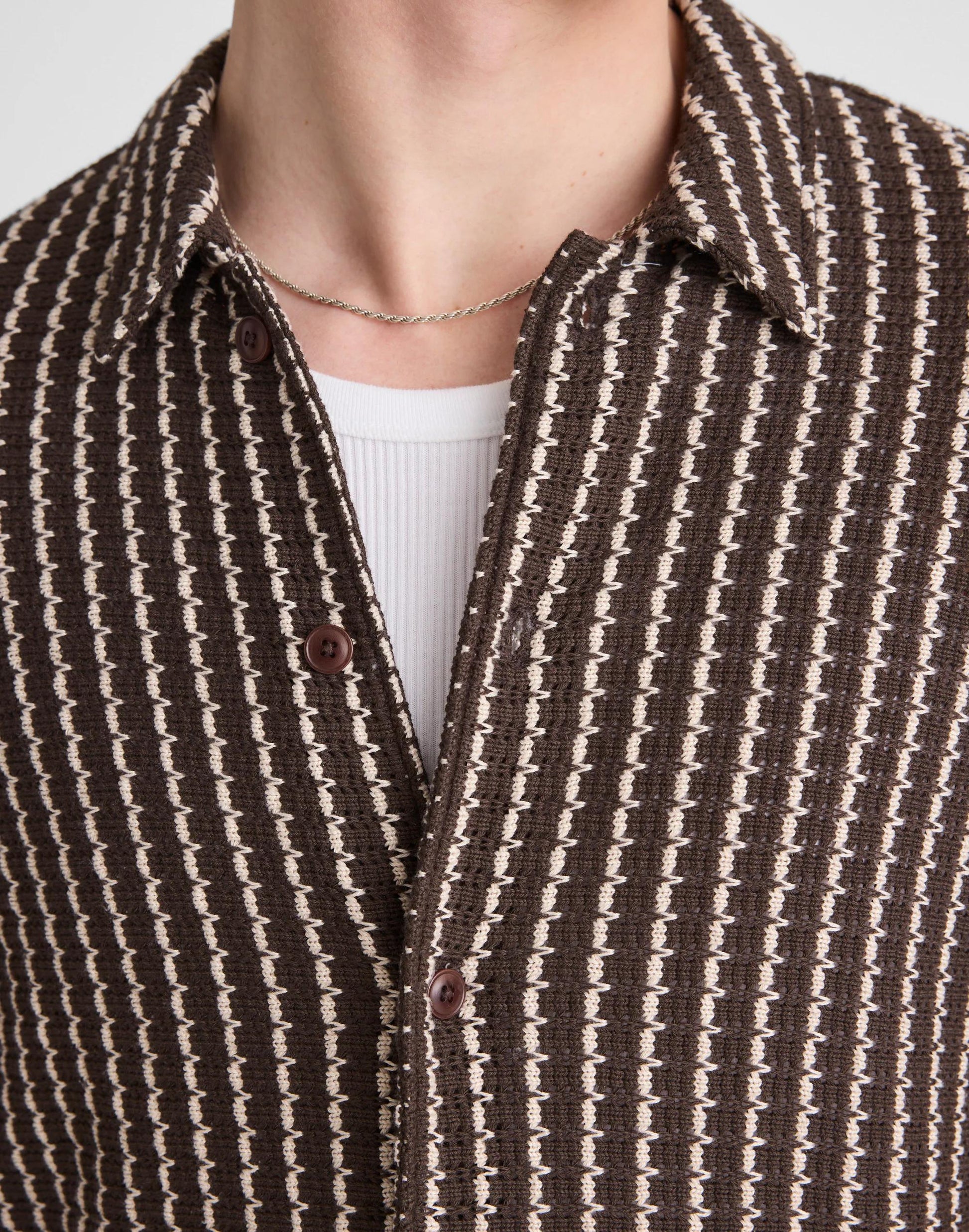 Madewell Textured-Knit Short-Sleeve Shirt