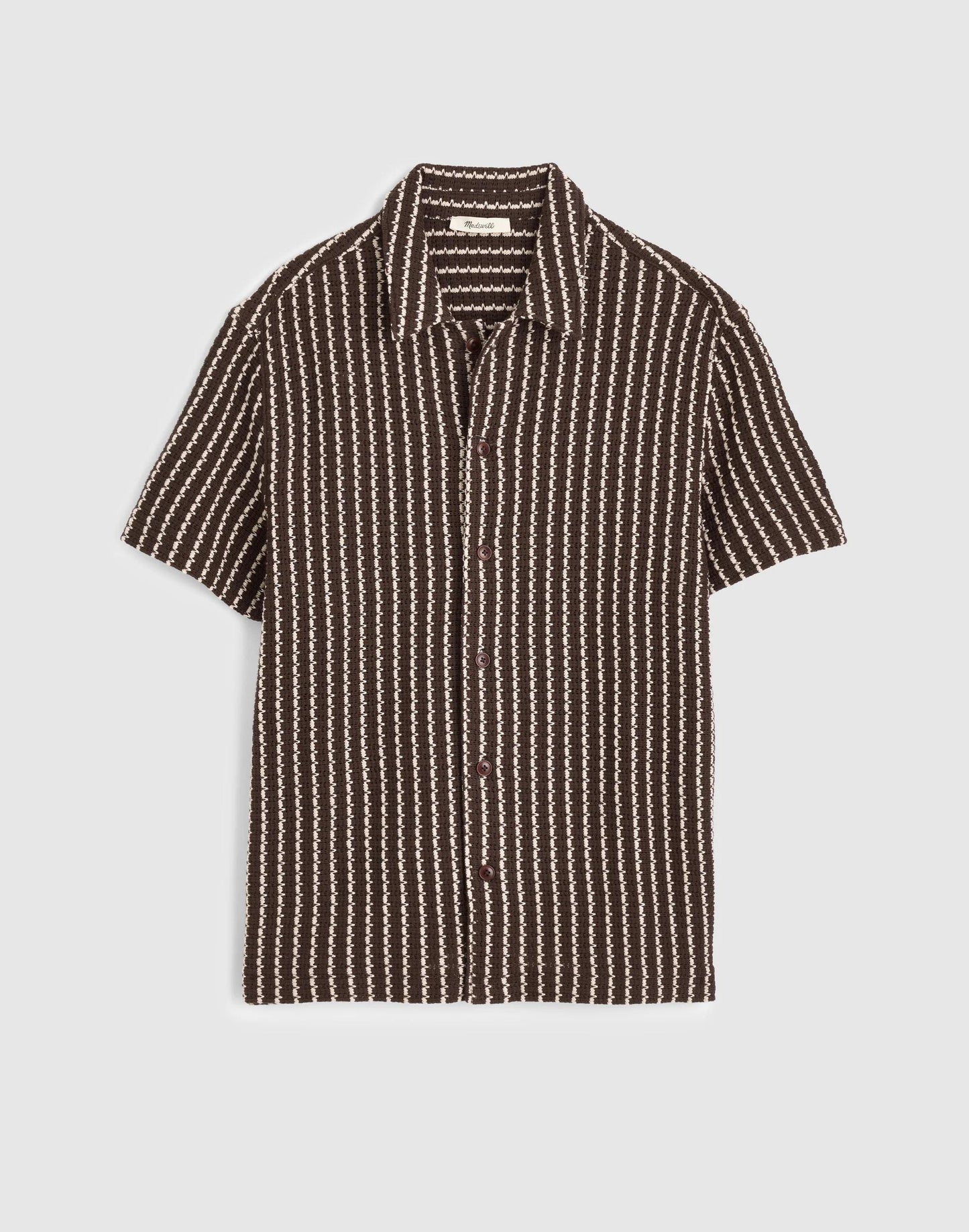 Madewell Textured-Knit Short-Sleeve Shirt