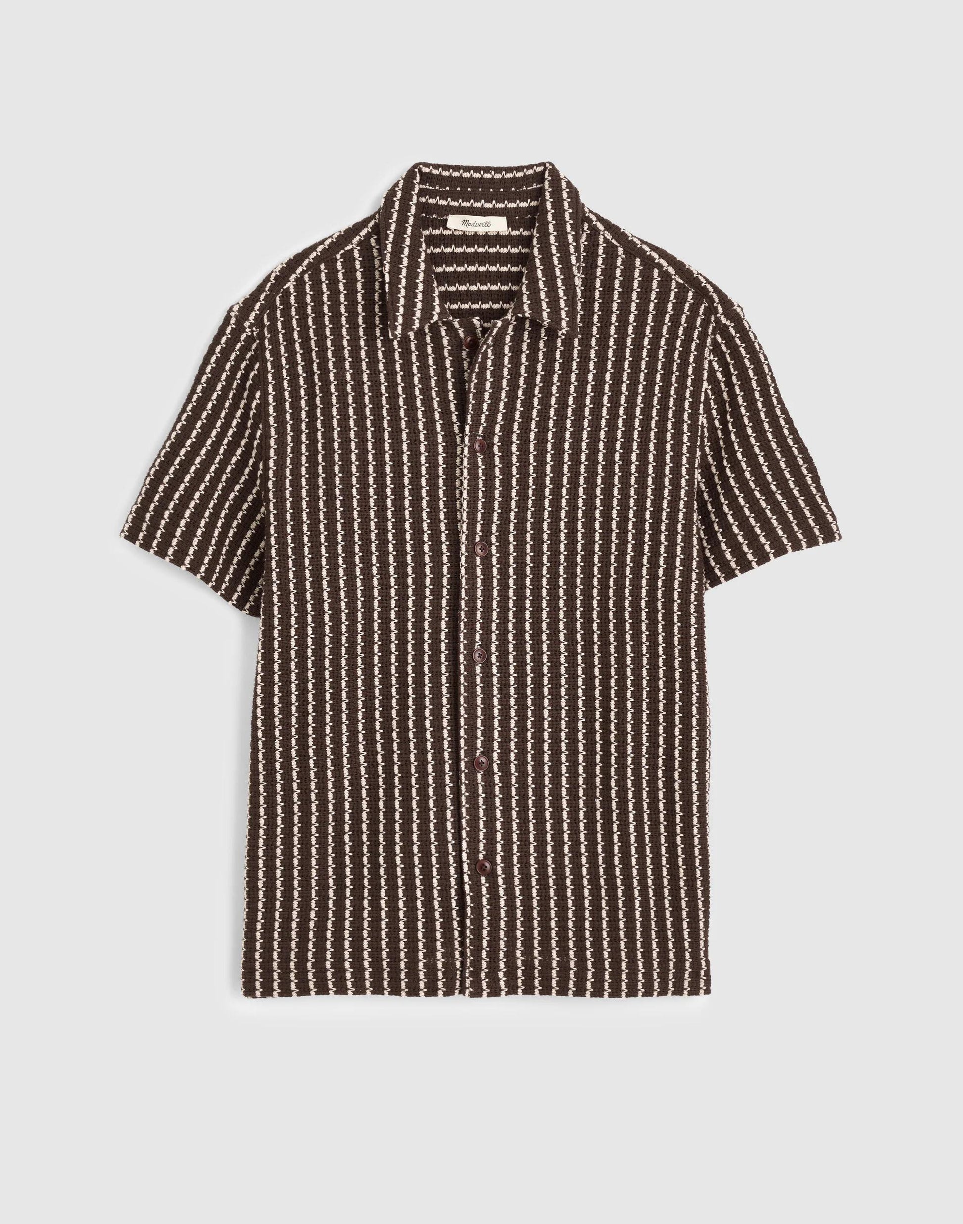 Madewell Textured-Knit Short-Sleeve Shirt