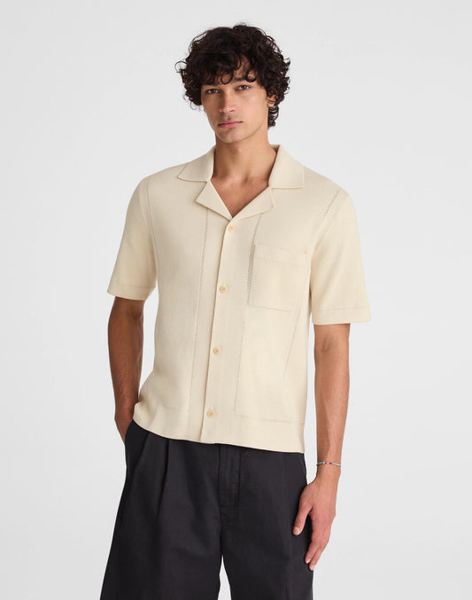 Madewell Knit Short-Sleeve Boxy Shirt
