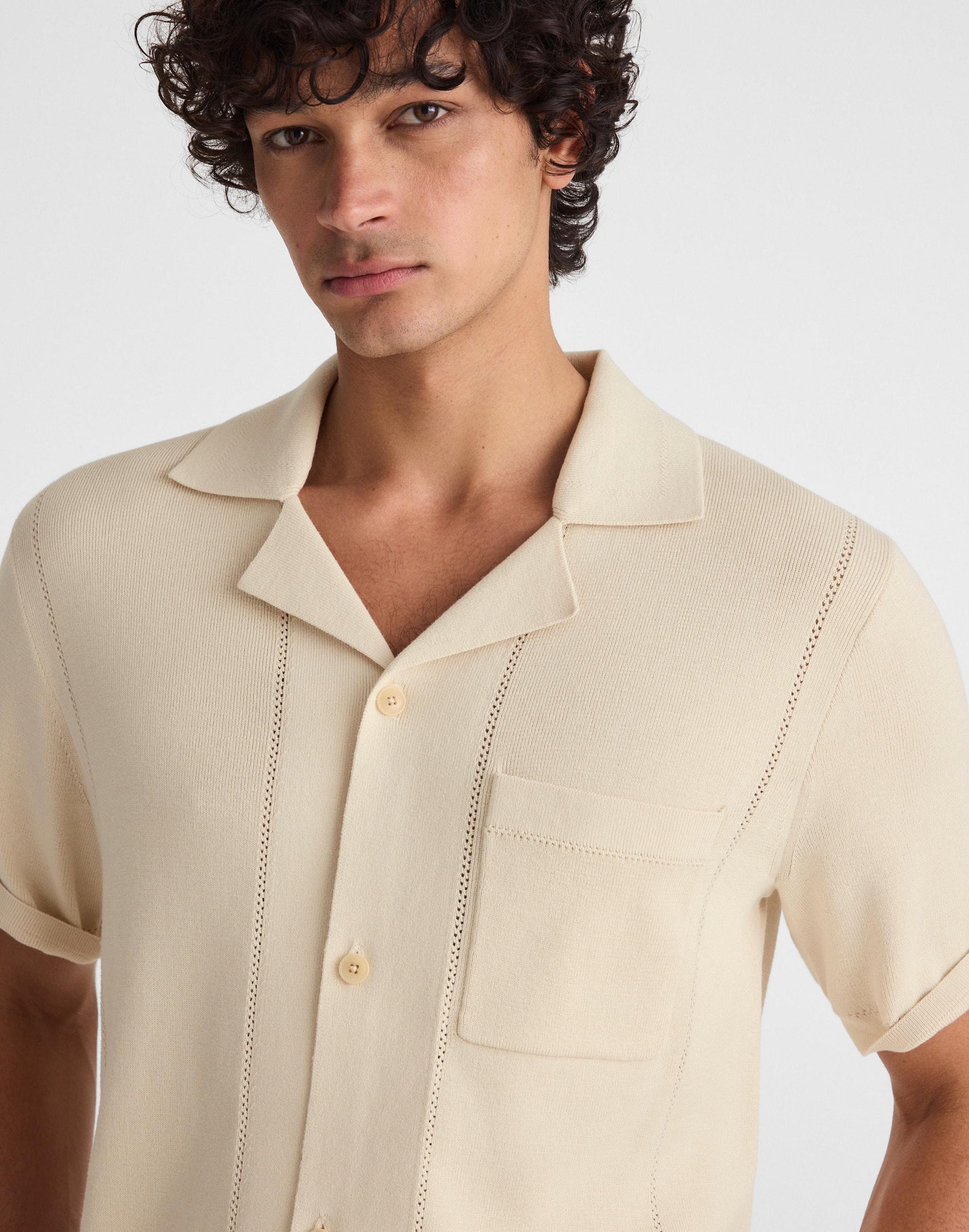 Madewell Knit Short-Sleeve Boxy Shirt