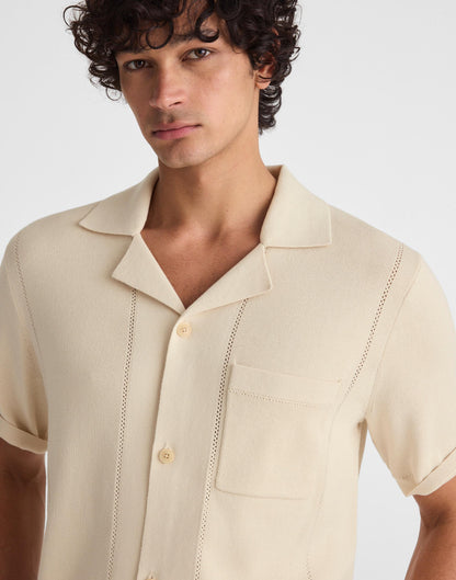 Madewell Knit Short-Sleeve Boxy Shirt