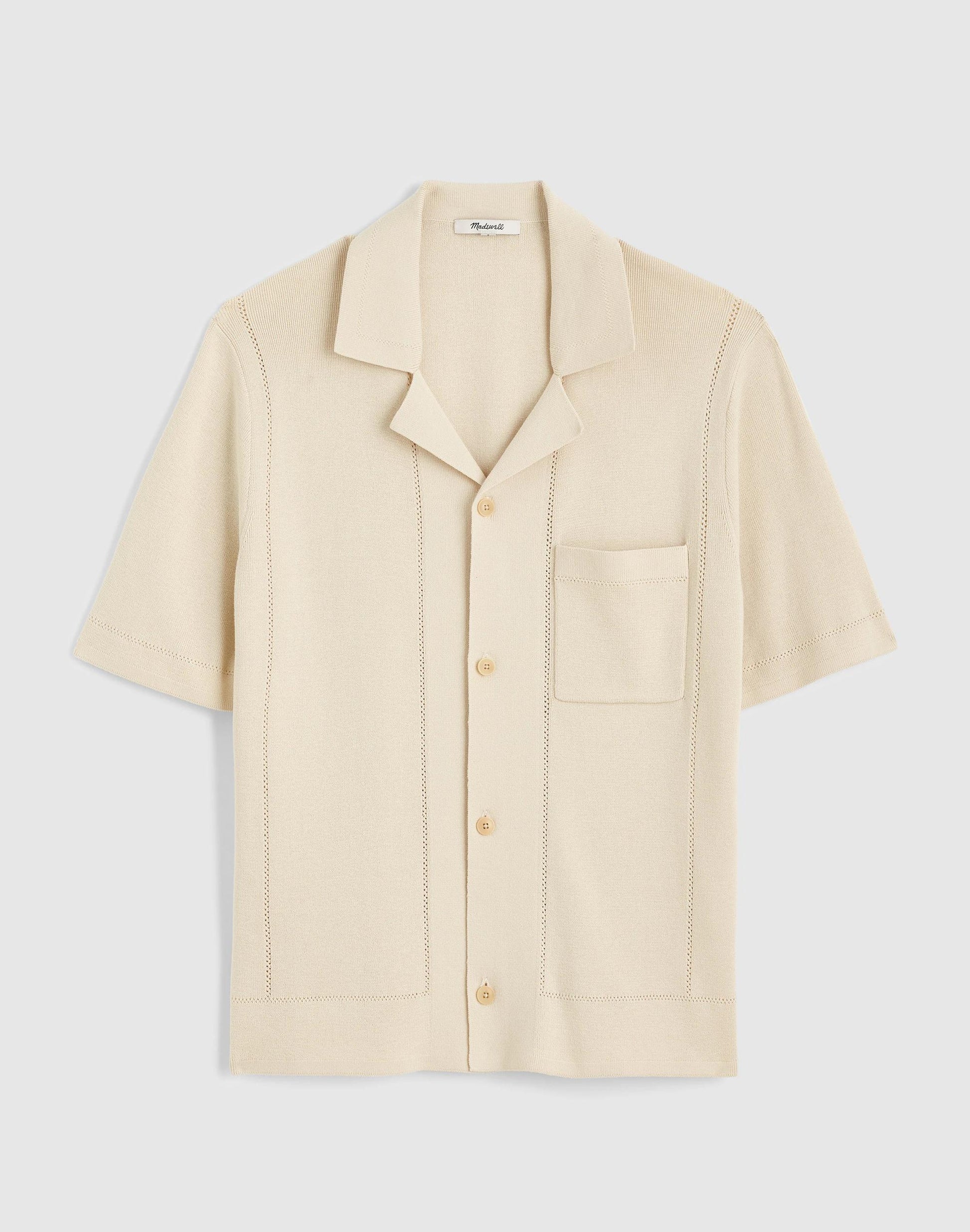 Madewell Knit Short-Sleeve Boxy Shirt
