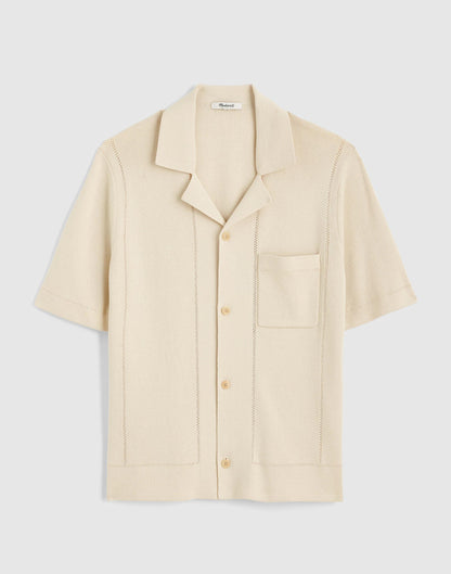 Madewell Knit Short-Sleeve Boxy Shirt