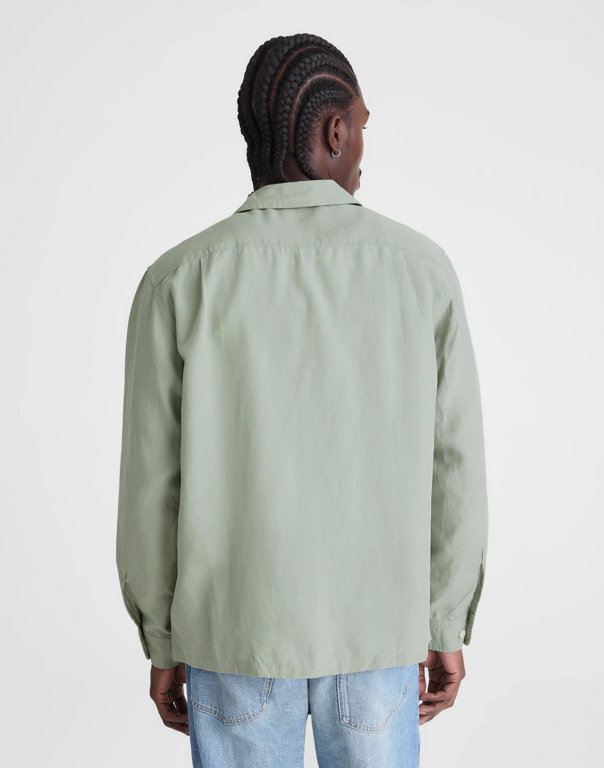 Madewell The Long-Sleeve Camp Shirt in Archive Linen Blend